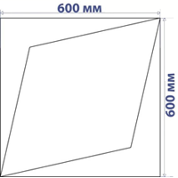 Звезда 2 гидроабразивный рез (элемент 600*600 мм)