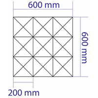 Оригами гидроабразивный рез (элемент 600*600мм)